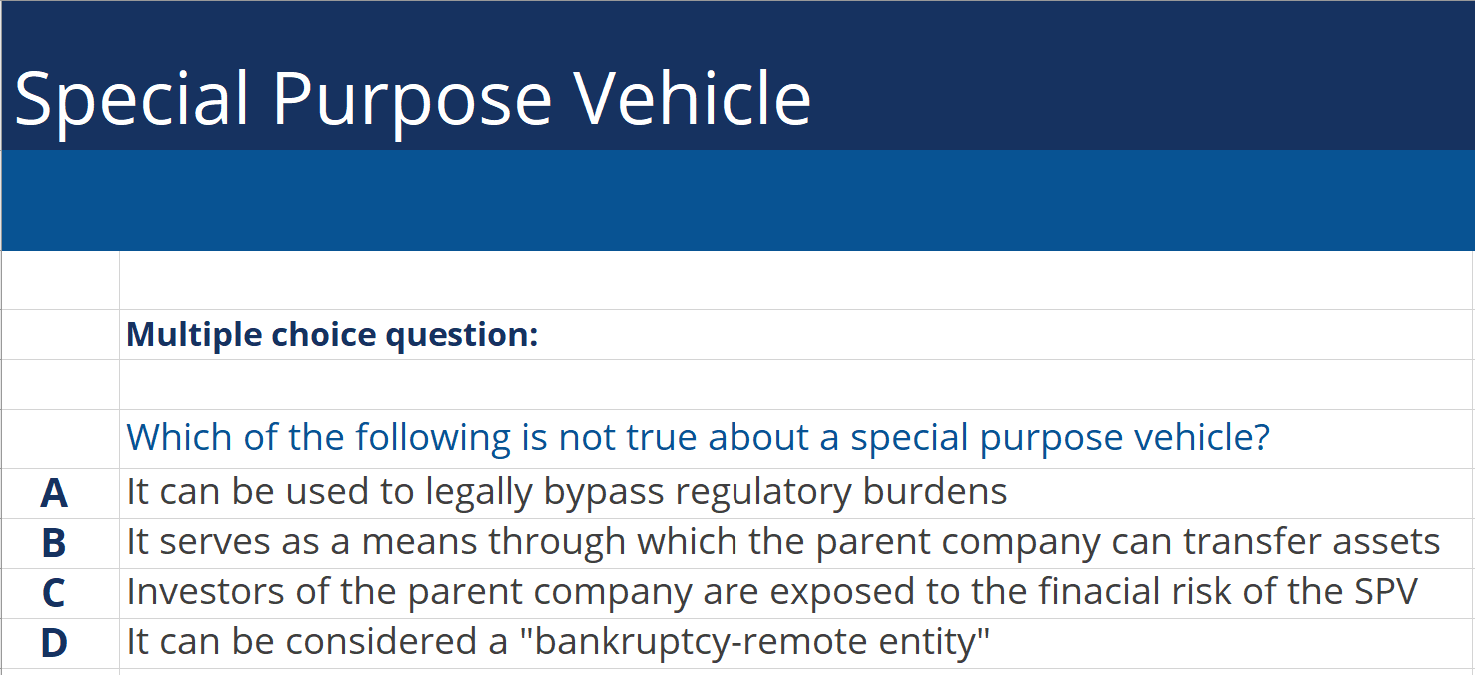 Special Purpose Vehicle 