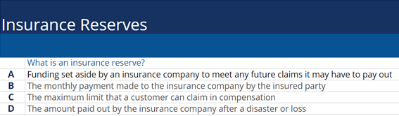 Insurance Reserve