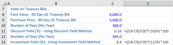 yield-on-treasury-bills-example