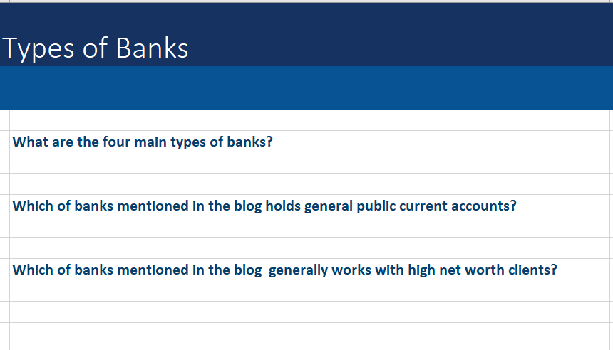 Types of banks 2