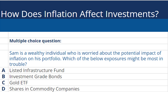 How Does Inflation Affect Investments example