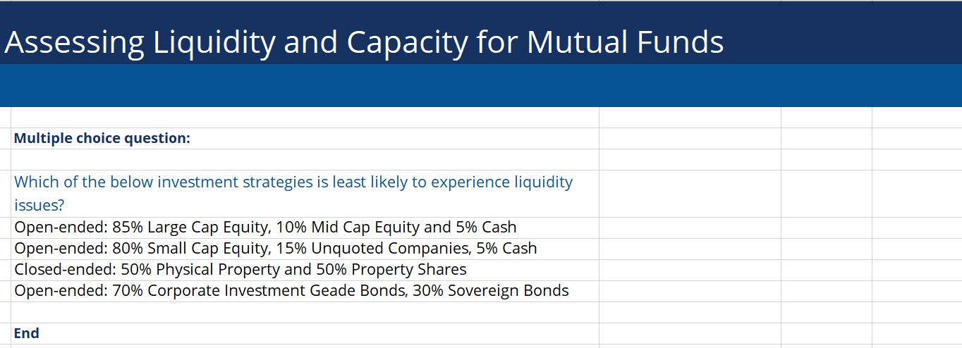 Assessing Liquidity and Capacity for Mutual Funds