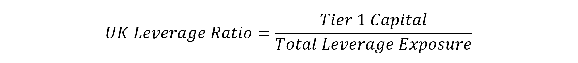 UK Leverage Ratio Formula