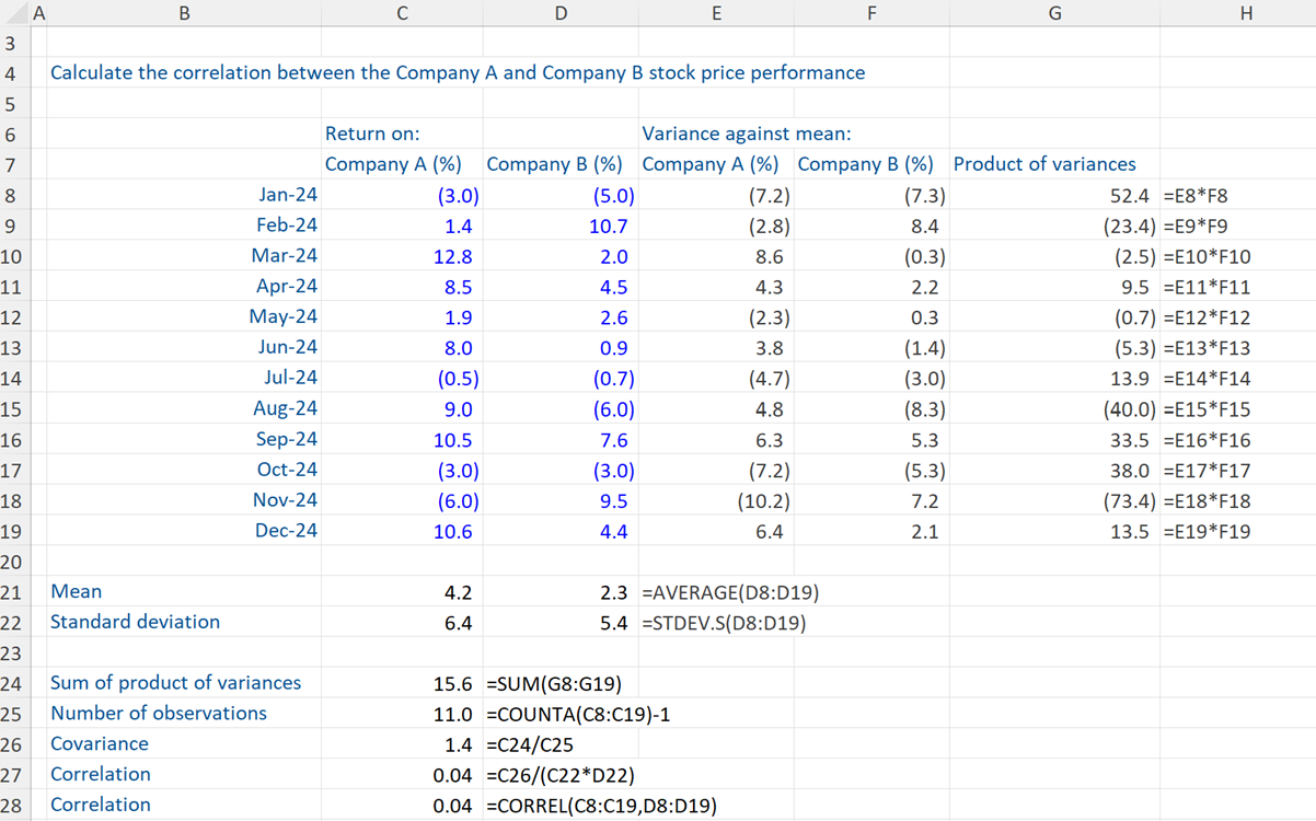 How to Calculate Covariance and Correlation How to Calculate Covariance and Correlation