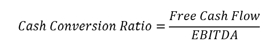 Cash Conversion Ratio formula