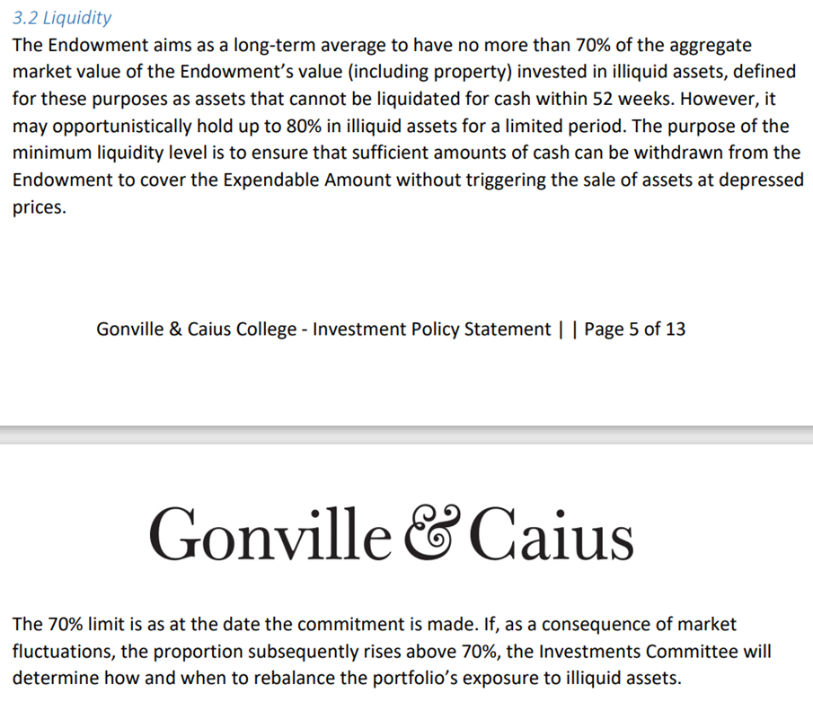 What is an Investment Policy Statement? The official document that defines the objectives and guidelines for managing an institutional or personal investment portfolio is called an investment policy statement (IPS). The document is drafted based on conversations between the portfolio manager and client, and typically includes detailed information about the client’s: Risk tolerance Investment time horizon Preferences and restrictions Specific goals and objectives In addition, the IPS lays out the strategies the portfolio manager can employ to meet these objectives. A robust IPS helps ensure consistent management by providing a framework for decision-making and ongoing monitoring. Key Learning Points An Investment Policy Statement (IPS) outlines the principles that guide the management of a client portfolio. The IPS includes information about the client’s investment horizon and objectives, risk tolerance, specific requirements, and/or restrictions. In addition, it also lays out the strategies that the portfolio manager should use in seeking to achieve the client’s objectives. For example, the preferred asset mix and allocation targets as well as income and liquidity requirements. A well-conceived IPS is crucial in ensuring a client’s portfolio is managed in accordance with their stated parameters. Adherence to the IPS is typically monitored through a set of benchmarks and policies against which the portfolio is reviewed on a regular basis (the frequency of these reviews should also be stated in the document). How Does Investment Policy Statement Work  The IPS serves as a strategic guide for creating and implementing an investment program. It defines the relationships between all parties involved and how all are accountable to the client. It is a highly customized document, so standard templates are a great starting point for creating an IPS, but every document will be tailored to the specific client needs. Access the IPS template that outlines the key elements you would find in an IPS. A strong IPS has at its core the PM’s understanding of the client’s objectives, risk tolerance, and specific needs. Therefore, the language used should be appropriate for both parties. Below are some practical steps in creating an investment policy statement: Stage 1 This stage involves a lot of information gathering on topics such as investment goals, risk tolerance, time horizon, liquidity needs, and any specific constraints. Stage 2 This is the legal part of the process and involves input from compliance and legal before the IPS becomes and official document. Stage 3 At this stage, the investment manager is responsible for executing trades and constructing a portfolio consistent with the IPS. At this stage, trading costs are likely to be higher than usual since more trades must be made. This will have been made clear during Stage 1. Stage 4 The official document outlines how the portfolio will be monitored, including the frequency of reviews and criteria for rebalancing and making further investments. Deviations from IPS parameters (whether in performance, risk or asset allocation drift) must be reported immediately, while regular portfolio reviews are also taking place. Why Is an Investment Policy Statement Important? A well-designed and written IPS is crucial for individual and institutional investors alike as it is the central point of reference between the client and the portfolio manager throughout the entire investment lifecycle. While some components like the setup and structure may remain static, the primary components such as asset allocation and ongoing management should be dynamic. This requires both parties to understand the aspects that will evolve over time, such as return expectations, and how are they influenced by prevailing market conditions. For example, between 2009 and 2022, the S&P 500 index returned c.14.7% annually, but over the next 20 years, it is anticipated that US equities will deliver an average of 8.3% per annum (according to Morgan Stanley’s Capital Market Assumptions). This further highlights the importance of regular reviews and achievable objectives. There are various other considerations that are unique to the client and may trigger a review, including a change in cash flows or spending needs. Therefore, a robust IPS will ensure that, although some of the components may evolve over time, the decision-making process and continuous management of client funds will remain consistent with expectations and established goals. Components of an Investment Policy Statement The chart below shows some of the key components featured in an IPS. Image preview While an IPS is individually tailored to client needs and circumstances, we explore below some best practices for creating in IPS. Governance As a first step in drafting the IPS, the client and investment manager should define the scope and arrangements between the two parties, as well as establish procedures for managing conflicts of interest. Tax and legal position must also be reviewed. Investment Goals and Objectives Defining the client’s investment objectives and aspirations is key and these must be clearly stated. Here is a theoretical example for a high net worth individual: The client wants to achieve capital growth over the long term (this should be clearly stated in years as in the example below). Immediate term Short Term Medium Term Long Term Very Long Term 0-1 years 1-3 years 3-5 years 5-10 years 10+ years They want to also receive regular income payments of approximately 5% of the total sum invested. 5% of the overall portfolio should be held in highly liquid assets such as cash or money market funds to meet unexpected redemption demands. They also have ethical considerations and do not want funds allocated to companies involved in activities harmful to the environment, such as oil and gas exploration. Risk Tolerance and Management Clearly state the client’s risk tolerance and capacity for losses. This can be estimated on an absolute or relative (against a pre-determined benchmark) basis and will give the portfolio manager boundaries. For example, for every 10% loss in the MSCI-All World Index (used as a proxy for the broader equity market), how much loss can the client accept? 50-70% of it, may indicate a higher risk tolerance where a loss of 5-7% for every 10% would be considered a low risk profile. Risk is typically measured as volatility of returns (standard deviation) and drawdowns. Asset Allocation This step involves specifying the target allocation across different asset classes such as equities, fixed income, alternatives, and/or real assets based on the client’s risk profile and investment objectives. The goal is to achieve the optimal risk-adjusted returns using different strategies. Performance Monitoring Defining the criteria and benchmarks for assessing performance and setting expectations for regular reporting and review. For example, a UK-based client might use the Retail Price Index +3% per annum as a benchmark. Other guidelines such as the frequency of portfolio rebalancing should also be included. The Portfolio Manager certificate is designed for those working in and/or looking to break into the asset management industry with the goal of becoming a portfolio manager. The course is comprehensive and covers both the fundamentals of the buy-side and advanced portfolio construction. Technical Example Below are the monthly returns for a client portfolio. This example asks us to calculate the annualized return and standard deviation and determine whether it is in line with the benchmark +3% performance target achieved with lower volatility. Step 1, calculate the Annualised Return for both the portfolio and the benchmark using the “=PRODUCT” formula as outlined below. =PRODUCT(1+(range)/100)^(12/COUNT(range))-1 Step 2, calculate the Volatility (i.e., Standard Deviation) for both the portfolio and the benchmark using the “=STDEV” formula. =STDEV.S(range) Step 3, calculate the Annualised Volatility for both investments: Volatility multiplied by the square root of the number of periods observed. =volatility*SQRT(COUNT(range)) Step 4, determine whether relative performance and risk are within the agreed parameters, I.e, portfolio returns at least 3% higher and risk being lower compared to the benchmark. Here you can see the portfolio delivered excess return of 13.1%, which is above its target of +3% annually. This has been achieved with lower volatility and therefore both criteria have been met. Investment Policy Statement Examples College Example Below is the most recent Investment Policy Statement that sets out the principles governing management of investments held by Gonville & Caius College, University of Cambridge. The University holds total assets of approximately £3.5 billion across all its colleges and has one of the largest university endowments in Europe. https://www.cai.cam.ac.uk/sites/default/files/Investment%20Policy%20Statement.pdf This is an example of an institutional IPS, where all aspects of the “components of an investment policy statement” are addressed. For example, the college has strict liquidity requirements. Looking at some of the unique considerations, the endowment has very clear responsible investment parameters. This is typical for such funds as their investment horizon is very long and allows the adoption of policies that are socially beneficial and, while may not produce immediate financial return, will contribute to societal goals and deliver strong performance over the long term. One such consideration is climate change and energy transition, regarding which the college has stated its requirements as part of its ethical considerations: Individual Client’s Fund Example Another example that concerns the management of individual client funds. https://penobscotfa.com/wp-content/uploads/2020/10/3-Investment-Policy-Statement.pdf Personal client portfolios are typically much smaller in size than institutional portfolios and there may be notable differences. The risk assessment process is typically done by the individual client’s advisor and must be documented in the IPS, an example of which is given in section 3.c. Another crucial aspect of an IPS is the preferred asset mix used to achieve the client’s objectives. While this may vary at times based on market conditions, any strategic (i.e., larger deviation from initially established parameters) changes should be discussed and approved before implemented. An example of an asset allocation frame is given in section 6. Conclusion Overall, the IPS is intended to guide portfolio managers while protecting client interests. The IPS outlines principles and strategies a portfolio manager should follow in managing client assets. It includes information about the client’s investment horizon and objectives, risk tolerance, specific requirements and/or restrictions. The IPS ensures decisions are made independent of subjective interpretations of success and failure and supports better communication regarding the client’s investment objectives.