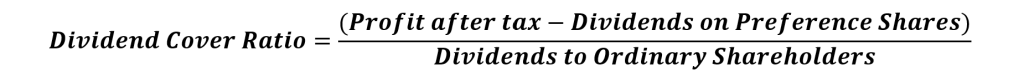Dividend Coverage Ratio Formula