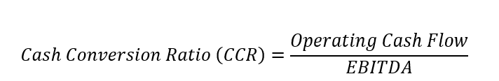 Cash Conversion Ratio formula Cash Conversion Ratio formula